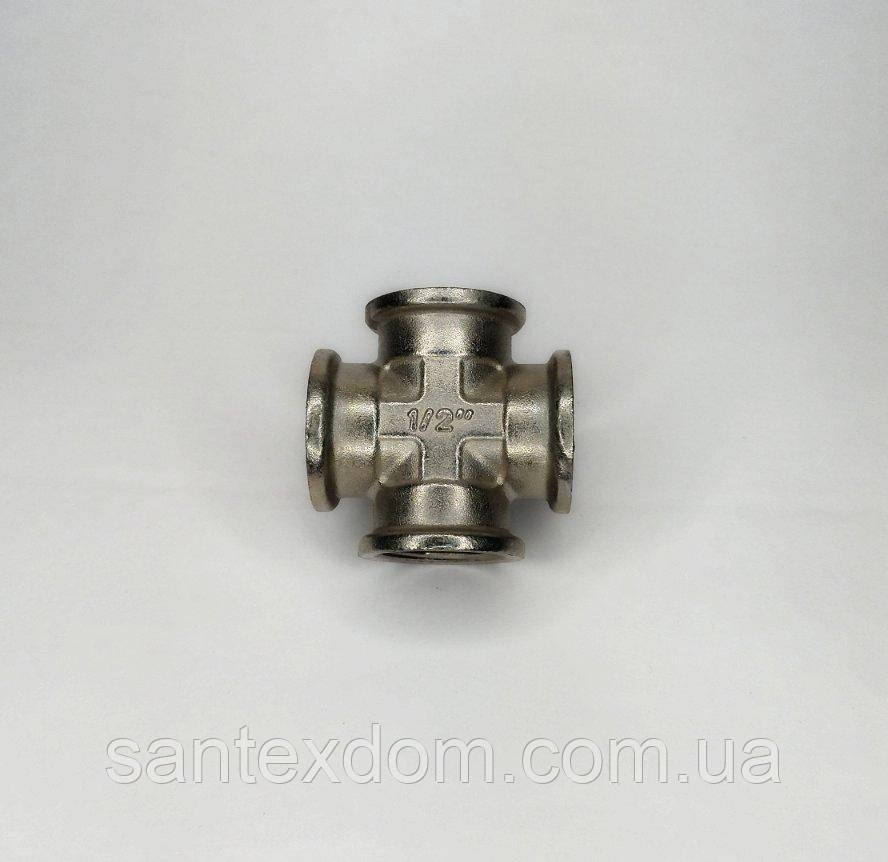 Хрестовина 1/2" В-1/2" В-1/2" В-1/2" В (Ni), фото 1
