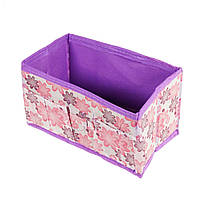 Картонна коробка органайзер для зберігання дрібниць (фіолетовий)