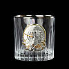 Водочний подарунковий набір Графін для горілки з чарками Кришталь із платиною Накладки Срібло Золото Boss Crystal Козаки, фото 4