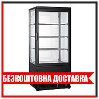 Витрина холодильная GoodFood RT78L черная (шкаф настольный холодильный для напитков)