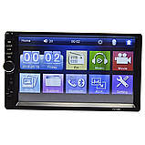 Автомагнітола з пультом керування 2din 7018B Авто магнітола з Bluetooth USB FM сенсорний дисплей 7 дюймів, фото 2