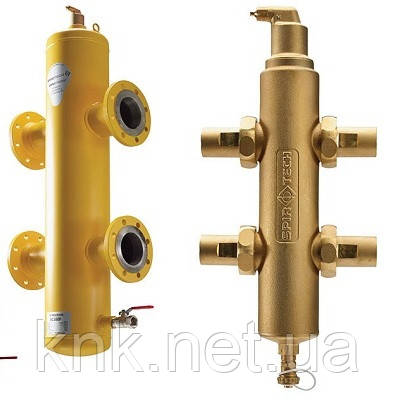 SpiroCross 1 1/2" (латунь) Гідравлічна стрілка/деаератор Spirotech