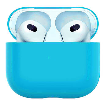 Чехол Silicone Case Slim AirPods 3 (02) Sea Blue