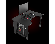 Геймерський ігровий стіл ZEUS™ GAMER-1 чорний, фото 5