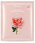 Маска для підтяжки контуру особи з рожевою водою JMsolution Glow Luminous Flower Lift-Up V Mask Rose