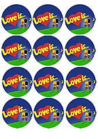 Любов це... 4 Вафельная картинка 