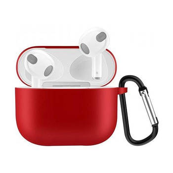 Чехол Silicone Soft Case Carabine AirPods 3 (24) Red