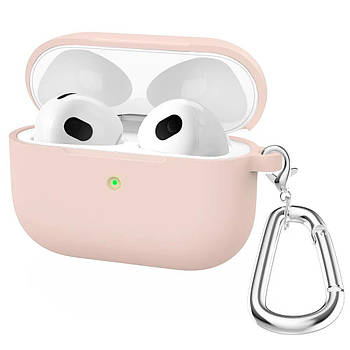 Чехол Silicone Soft Case Carabine AirPods 3 (01) Pink Sand