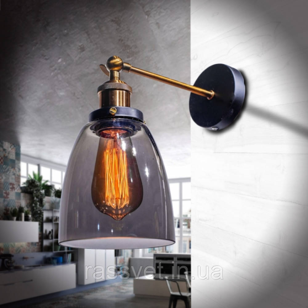 Бра LOFT BLACK/SMOKY GREY D14