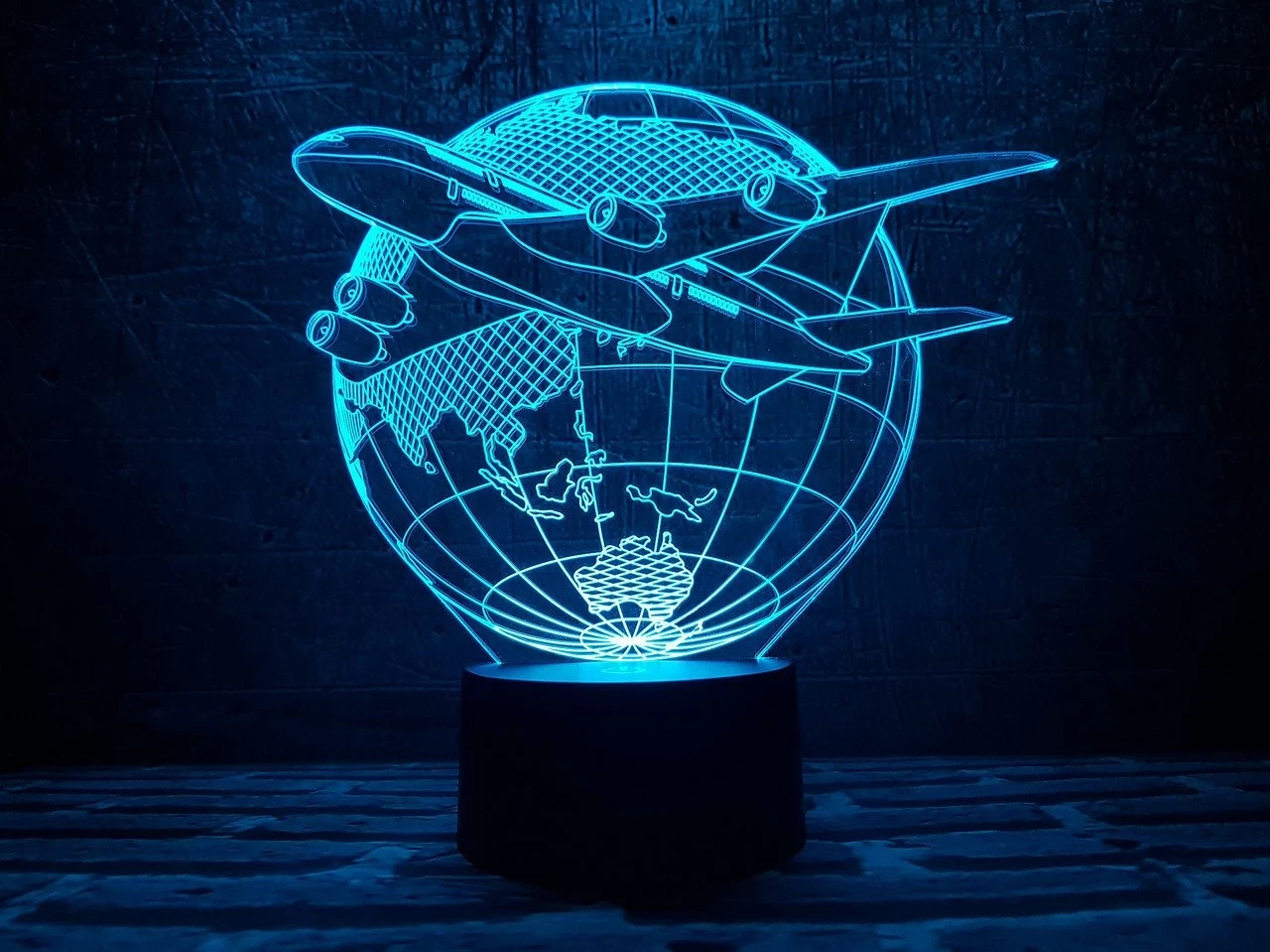 3D Світильник "Літак 3"