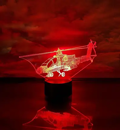 3D Світильник "Вертоліт 3", фото 1