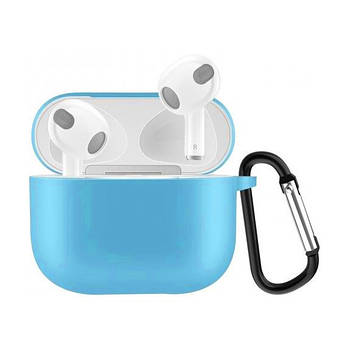 Чехол Silicone Soft Case Carabine AirPods 3 (02) Sea Blue