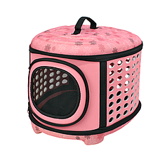Сумка-переноска Lesko SY210802 Pink для котів і собак 43*38*32 см