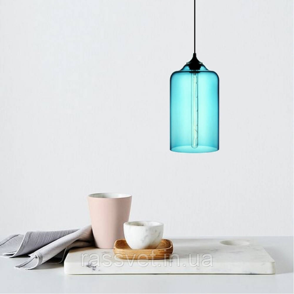 Підвіс Loft Glass Blue D18/H30, фото 1