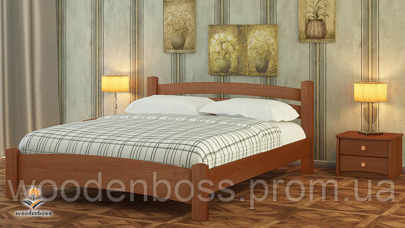 Ліжко односпальне від "Wooden Вoss" Мілана Люкс (спальне місце - 90х190/200)