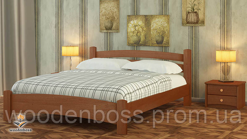Ліжко двоспальне від "Wooden Moss" Мілана Люкс (спальне місце — 160х190/200)