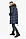 Темно-синя чоловіча практична куртка для зими модель 49318 розмір — 50 (L), фото 7