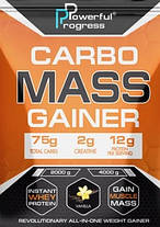 Високовуглеводний гейнер для набору ваги Powerful Progress Carbo Mass Gainer 2 кг банан, фото 5