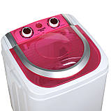 Пральна машина напівавтомат Vilgrand V145-2570 red на 4.5 кг зі знімною центрифугою з неіржавкої сталі, фото 3