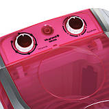 Пральна машина напівавтомат Vilgrand V145-2570 red на 4.5 кг зі знімною центрифугою з неіржавкої сталі, фото 4