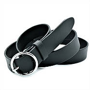 Жіночий шкіряний ремінь Колір Чорний Weatro uzk-k30zh-ua-011, фото 2