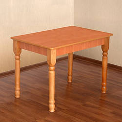 Маленький кухонний стіл 100*60см з дерев'яними ніжками Летро (різні кольори)