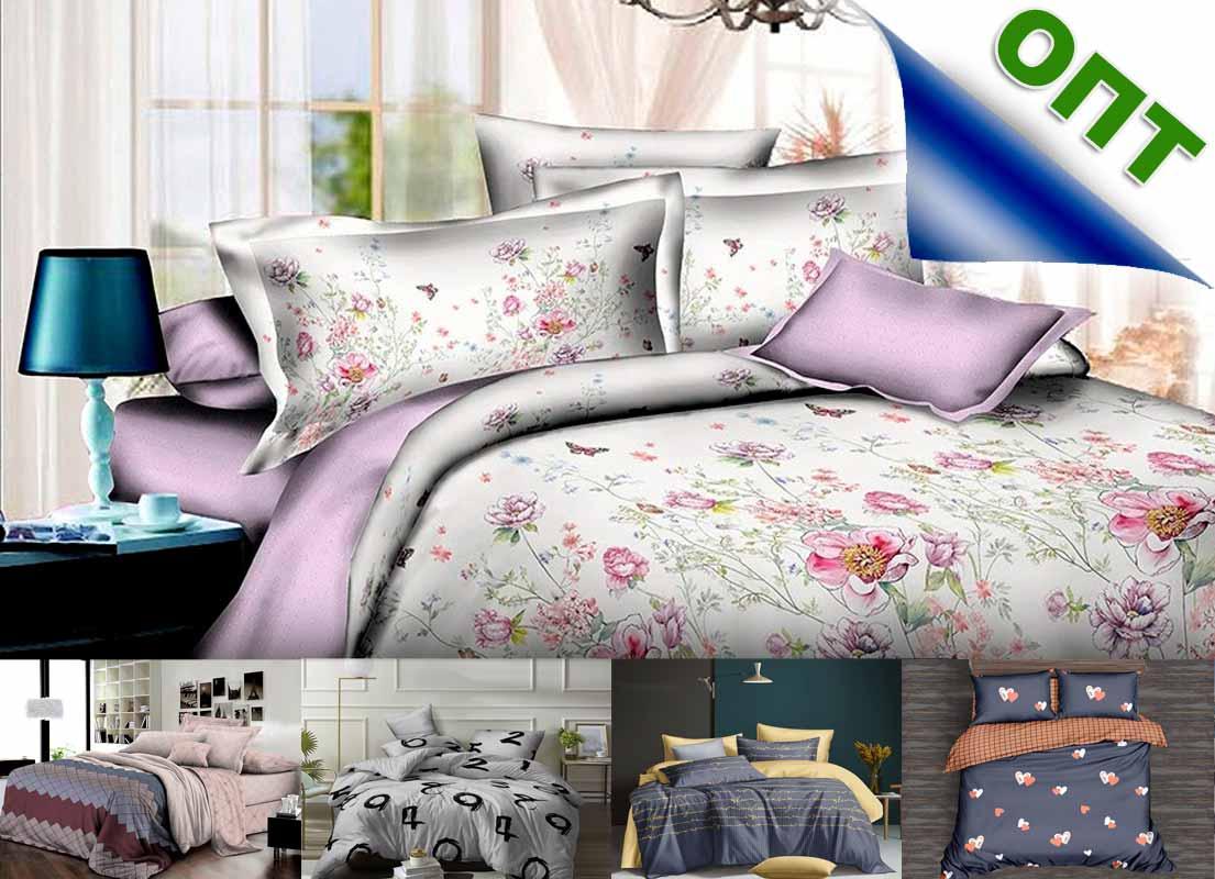 ОПТ: Двоспальні комплекти постільної білизни з ранфорсу, фото 1