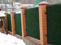 Декоративный зеленый забор рулон 1,0м х 10м; забор декоративный; искусственный зеленый забор; зеленый забор из