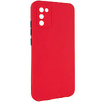 Чехол TPU Square Full Camera для Samsung Galaxy A03S (Красный)