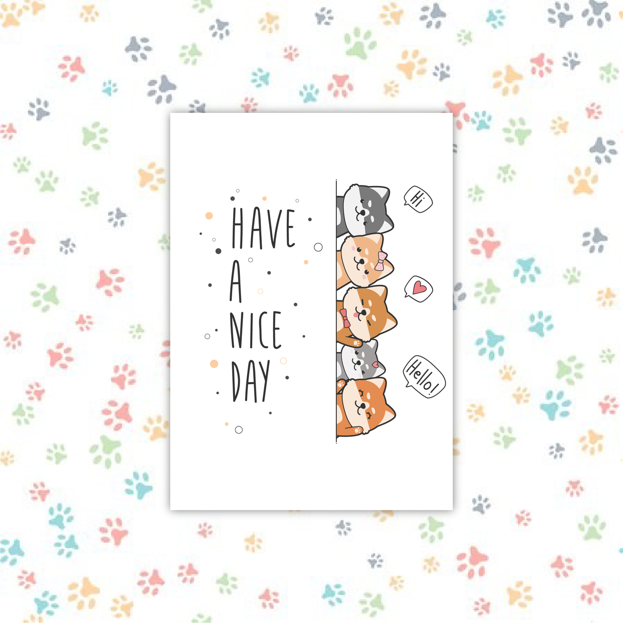 Листи з котами 70х100 мм, макет 13