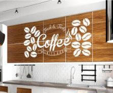 Вінілова інтер'єрна наклейка декор на стіну та шпалери «Coffee good» з оракалу