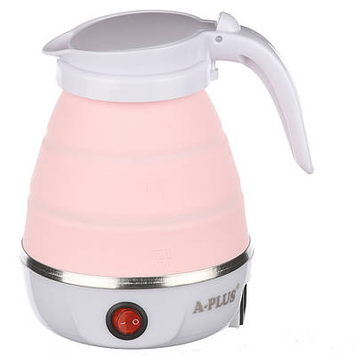 Складаний силіконовий електрочайник Silicon Kettle 0,6 ml Рожевий 200851