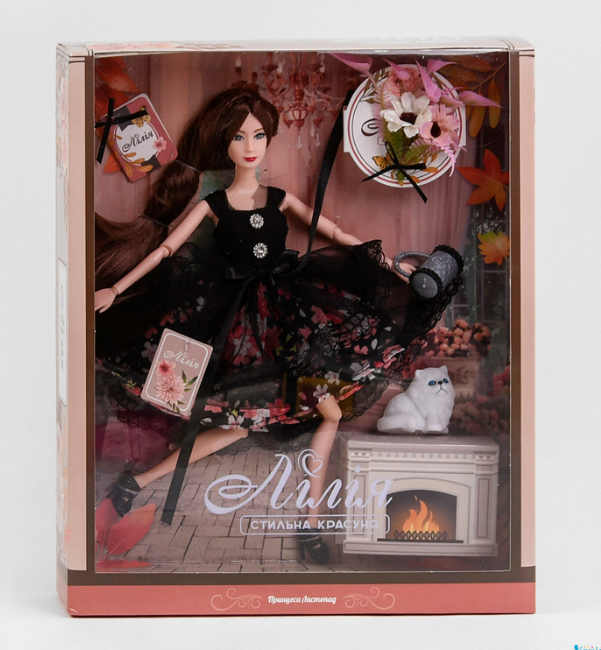 Лялька Лілія Принцеса листяпада ТК -30257 з вихованцем і аксесуарами, ручки та ніжки згинаються, фото 1