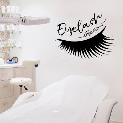 Вінілова інтер'єрна наклейка декор на стіну та шпалери «Вії» з оракалу