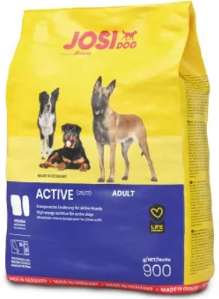 Сухий корм JosiDog ACTIVE 25/17(ЙозиДог Актив) для дорослих активних собак, 900 г