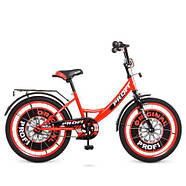 Велосипед дитячий PROF1 20д. Y2046, червоно-чорного кольору, фото 2