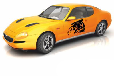 Наклейка на автомобіль «Злющий вовк» з оракалу