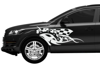Наклейка на автомобіль «Крила» з оракалу