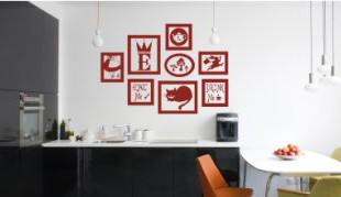 Вінілова інтер'єрна наклейка декор на стіну та шпалери «З'їж мене» з оракалу