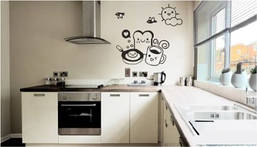 Вінілова інтер'єрна наклейка декор на стіну та шпалери «Сніданок» з оракалу