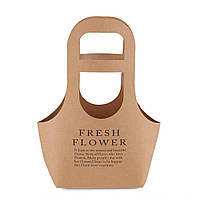 Кошик для квітів "Flower" 17*7,5*32,5, коричневий Elisey 10шт