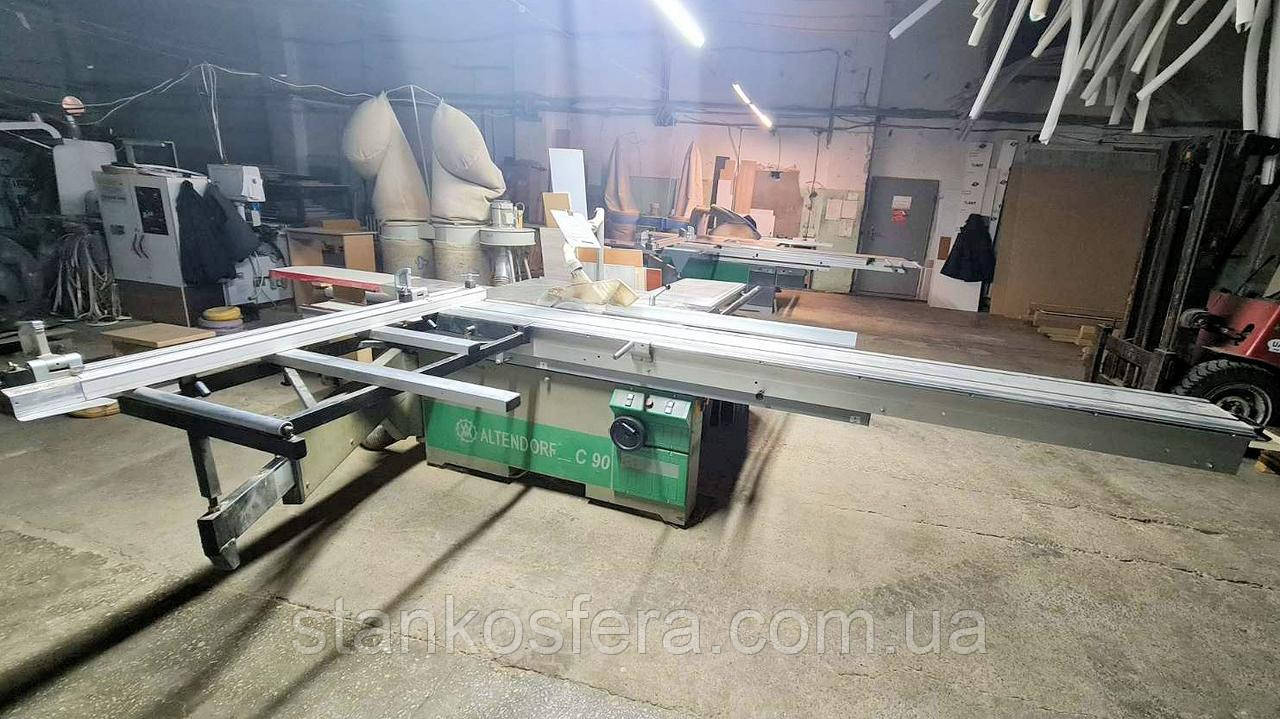 Форматно-розкроювальний верстат Altendorf б/в C90, каретка 3,2м, без нахилу пилок