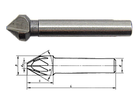 Зенковка 6,3 мм 90 градусов Р6М5 ц/х