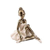 Декоративна статуетка "Юна балерина" 17,5х13,5х19 см (полістоун)