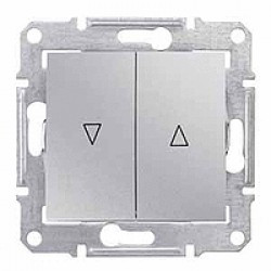 Вимикач Schneider-Electric Sedna д/жалюзі алюміній ( SDN1300160 )