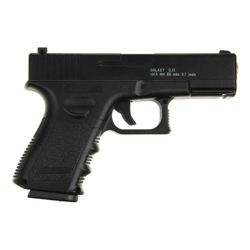 G15 Страйкбольный пістолет Galaxy Glock 17 метал чорний
