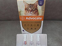 Advocate Bayer краплі для кішок від 4 кг до 8 кг (3 піпетки)