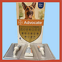 Адвокат (Advocate) Bayer для собак від 25 кг до 40 кг (3 піпетки)