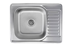 Кухонна мийка Platinum 6550 Decor 0,8 мм