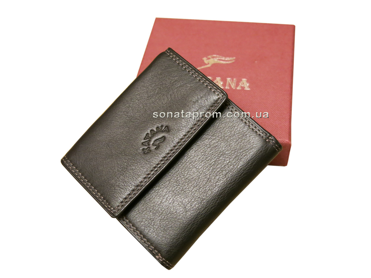 Маленький кожаный кошелек Katana Франция - фото 1 - id-p7435813